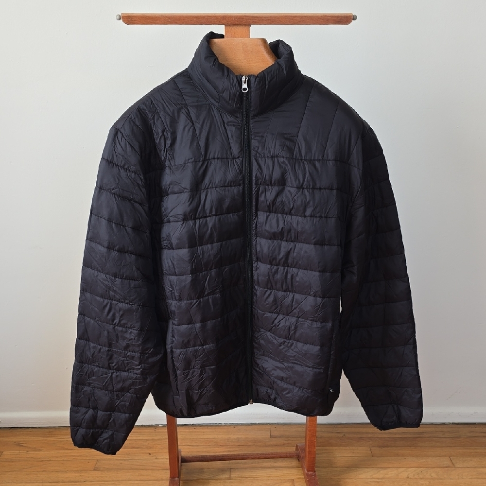 Hawke & Co Men's Black Puffer Jacket Full Zip Size L